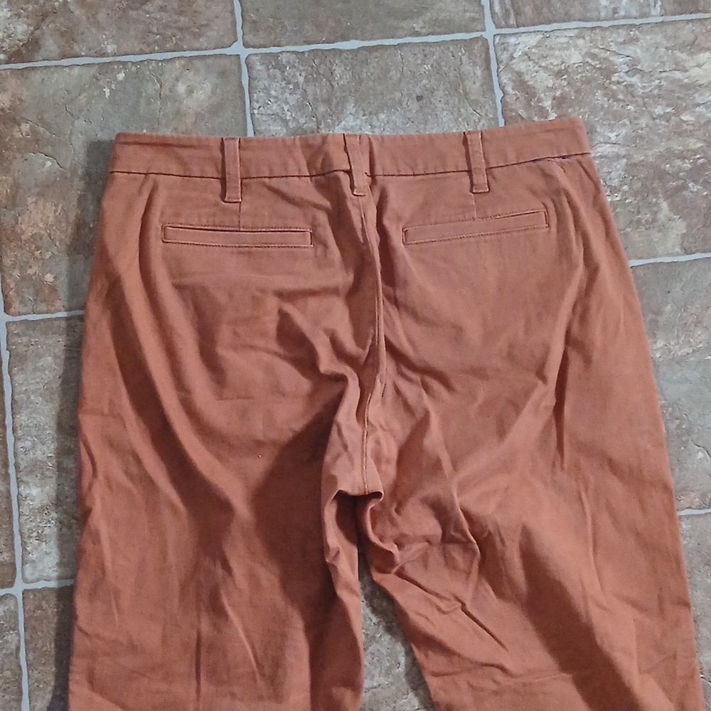 GUC J.Crew High Rise Girlfriend Frayed Ankle Chino Size 8 - Picture 5 of 5
